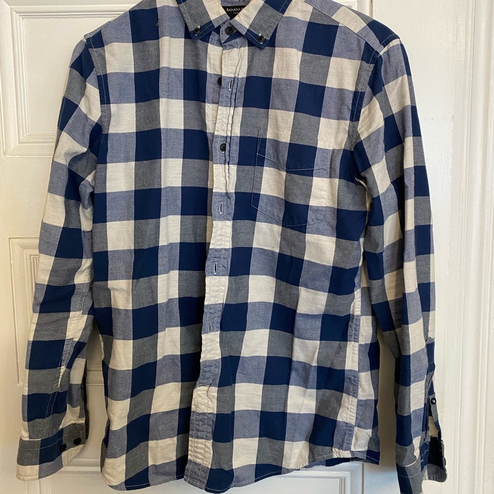 Banana Republic Luxe Flannel button down